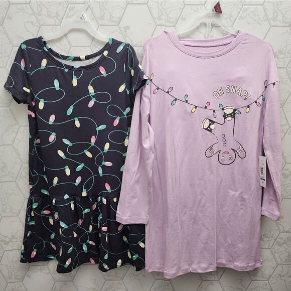 Nwt Girl's Christmas/Holidays 2 pack Dress - Picture 1 of 9